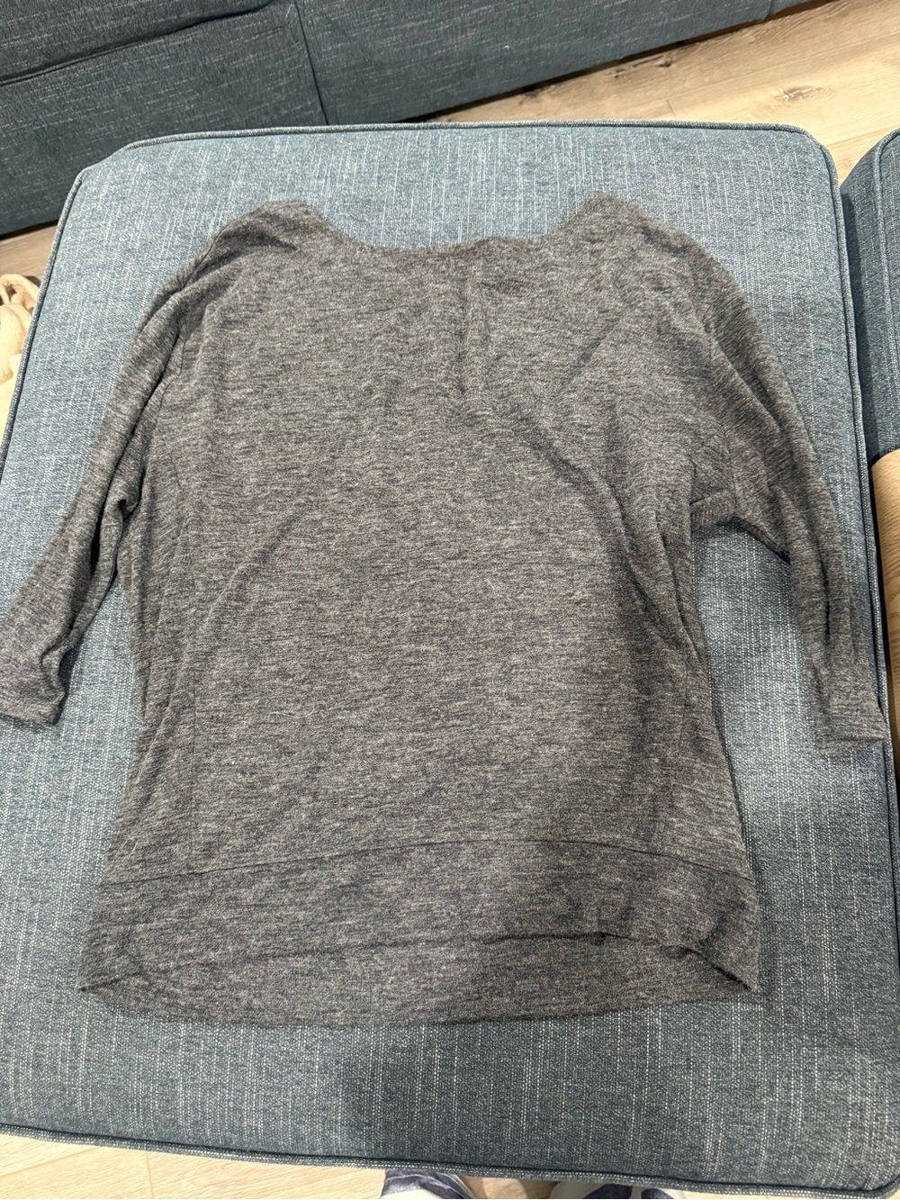 LOFT Off-the-Shoulder Lightweight Gray Sweater